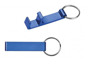 Schlüsselanhänger / mit Flaschenöffner / Farbe: blau