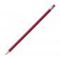 Preview: 10 Bleistifte mit Radierer / HB / Farbe: lackiert rot / mit Gravur