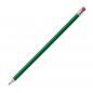 Preview: 10 Bleistifte mit Radierer / HB / ohne Herstellerlogo / Farbe: lackiert grün