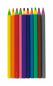 Preview: 10 dicke Jumbo Dreikant-Buntstifte / 10 verschiedene Farben
