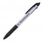Preview: 10 Kugelschreiber 4in1 mit Gravur / 3 Schreibfarben und Touchpen /Farbe:  silber