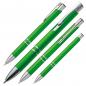 Preview: 10 Kugelschreiber aus Kunststoff / Farbe: grün