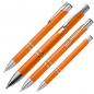 Preview: 10 Kugelschreiber aus Kunststoff / Farbe: orange