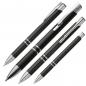 Preview: 10 Kugelschreiber aus Kunststoff / Farbe: schwarz