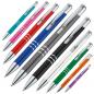 Preview: 10 Kugelschreiber aus Metall / 10 verschiedene Farben