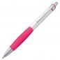 Preview: 10 Kugelschreiber aus Metall / Farbe: silber-pink