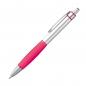 Preview: 10 Kugelschreiber aus Metall / Farbe: silber-pink