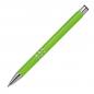 Preview: 10 Kugelschreiber aus Metall / vollfarbig lackiert / hellgrün (matt)