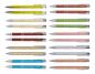 Preview: 10 Kugelschreiber aus Metall mit beidseitige Gravur / 10 verschiedene Farben