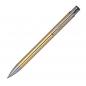 Preview: 10 Kugelschreiber aus Metall mit beidseitige Gravur / Farbe: gold
