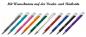 Preview: 10 Kugelschreiber aus Metall mit beidseitige Namensgravur - 10 Farben