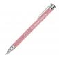 Preview: 10 Kugelschreiber aus Metall mit Gravur / Farbe: rose'