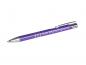 Preview: 10 Kugelschreiber aus Metall mit Gravur / Farbe: violett