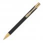 Preview: 10 Kugelschreiber aus Metall mit Gravur / goldenen Applikationen /Farbe: schwarz