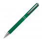 Preview: 10 Kugelschreiber aus Metall mit Gravur / mit speziellem Clip / Farbe: grün