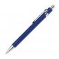 Preview: 10 Kugelschreiber aus Metall mit Gravur / silberne Applikationen / Farbe: blau