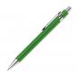 Preview: 10 Kugelschreiber aus Metall mit Gravur / silberne Applikationen / Farbe: grün