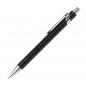 Preview: 10 Kugelschreiber aus Metall mit Gravur / silberne Applikationen /Farbe: schwarz