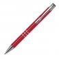 Preview: 10 Kugelschreiber aus Metall mit Gravur / vollfarbig lackiert / rot (matt)