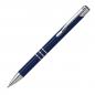 Preview: 10 Kugelschreiber aus Metall mit Gravur / vollfarbig lackiert /dunkelblau (matt)