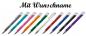 Preview: 10 Kugelschreiber aus Metall mit Namensgravur - 10 verschiedene Farben