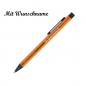 Preview: 10 Kugelschreiber aus Metall mit Namensgravur - Farbe: orange