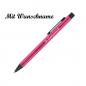 Preview: 10 Kugelschreiber aus Metall mit Namensgravur - Farbe: pink
