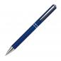 Preview: 10 Kugelschreiber aus Metall mit Namensgravur -mit speziellem Clip - Farbe: blau