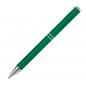 Preview: 10 Kugelschreiber aus Metall mit Namensgravur -mit speziellem Clip - Farbe: grün