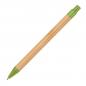 Preview: 10 Kugelschreiber aus Weizenstroh und Bambus mit Gravur / Farbe: grün