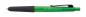 Preview: 10 Kugelschreiber mit Gravur / Metallic-Kunststoff mit Touch-Pad / Farbe: grün