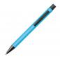 Preview: 10 Kugelschreiber mit Gravur / mit Clip aus Metall / Farbe: hellblau