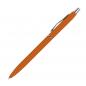 Preview: 10 Kugelschreiber mit Namensgravur - aus Metall - gummiert - Farbe: orange