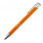 Preview: 10 Kugelschreiber mit Namensgravur / je 10 schwarze + blaue Minen / orange