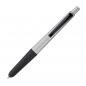 Preview: 10 Kugelschreiber mit Namensgravur - Metallic-Kunststoff mit Touch-Pad - silber