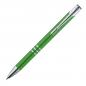 Preview: 10 Metall-Kugelschreiber mit Gravur / Schreibfarbe = Kugelschreiberfarbe / grün