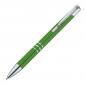 Preview: 10 Metall-Kugelschreiber mit Gravur / Schreibfarbe = Kugelschreiberfarbe / grün