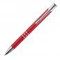 Preview: 10 Metall-Kugelschreiber mit Gravur / Schreibfarbe = Kugelschreiberfarbe / rot