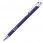 Preview: 10 schlanke Kugelschreiber / aus Metall / Farbe: blau