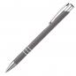 Preview: 10 schlanke Kugelschreiber / aus Metall / Farbe: grau