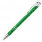 Preview: 10 schlanke Kugelschreiber / aus Metall / Farbe: grün