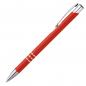Preview: 10 schlanke Kugelschreiber / aus Metall / Farbe: rot