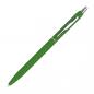 Preview: 10 Schlanke Metall-Kugelschreiber mit Namensgravur - gummiert - Farbe: grün