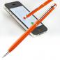 Preview: 10 Touchpen Drehkugelschreiber / aus Edelstahl / Farbe: orange