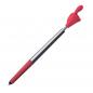 Preview: 10 Touchpen Kugelschreiber / "Smile Hand" / Farbe: silber-rot