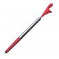 Preview: 10 Touchpen Kugelschreiber / "Smile Hand" / Farbe: silber-rot