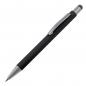 Preview: 10 Touchpen Kugelschreiber mit Gravur / aus Metall / Farbe: schwarz