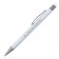 Preview: 10 Touchpen Kugelschreiber mit Gravur / aus Metall / Farbe: weiß