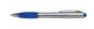 Preview: 10 Touchpen Kugelschreiber mit Gravur im farbigen LED Licht / Farbe: silber-blau
