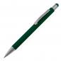 Preview: 10 Touchpen Kugelschreiber mit Namensgravur - aus Metall - Farbe: dunkelgrün